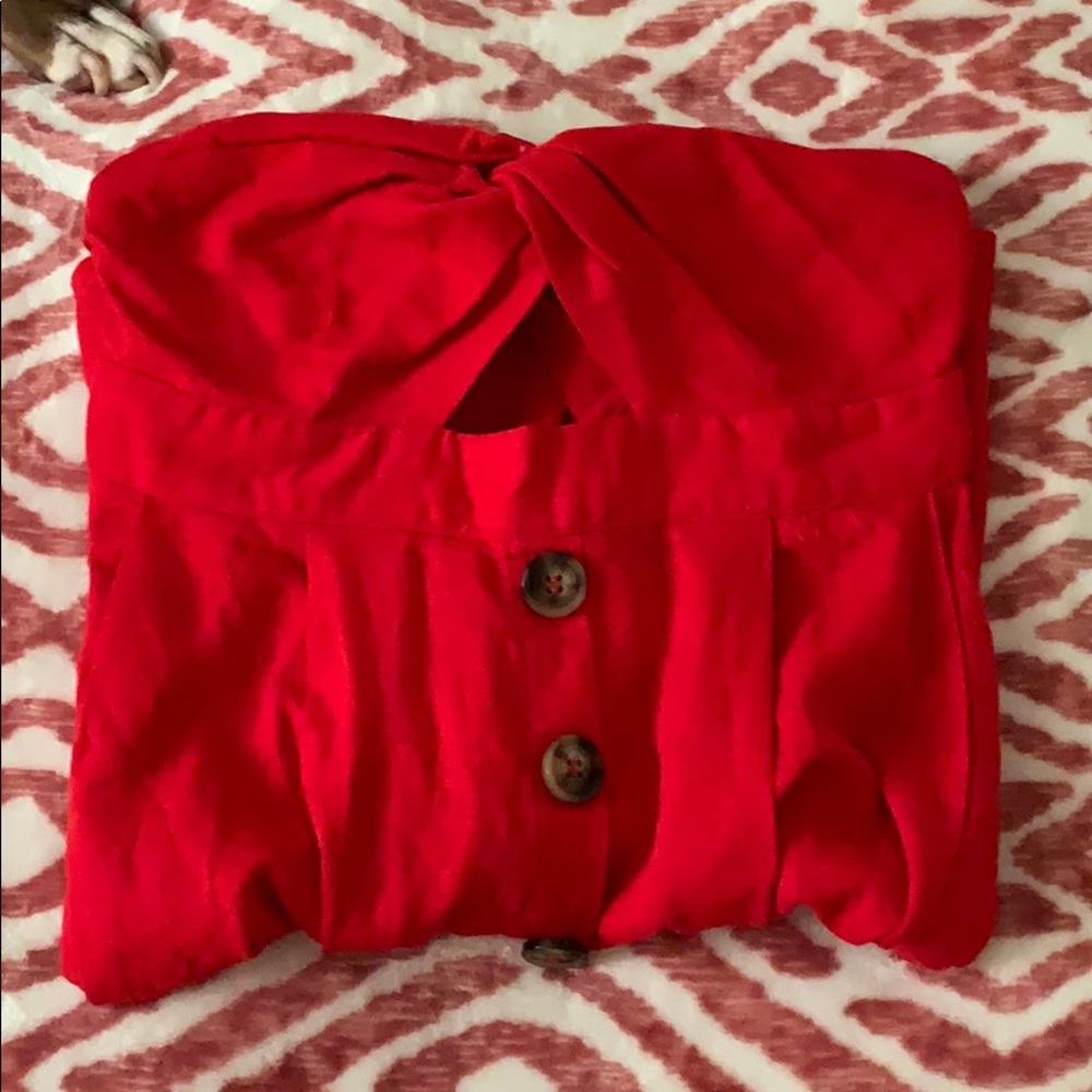 Open back mini dress (flowy)